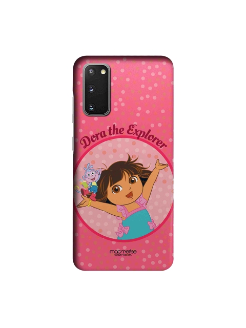

macmerise Pink & Brown Joyful Dora Samsung Galaxy S20 Back Case