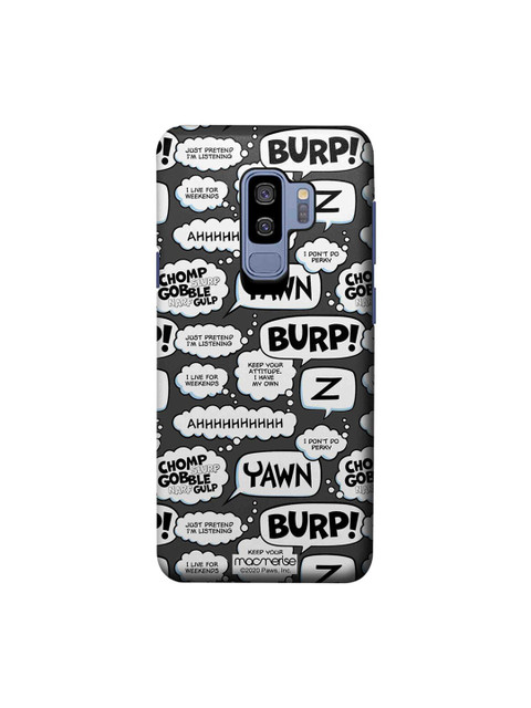 

macmerise Grey & White Moods Of Garfield Grey Samsung Galaxy S9 Plus Back Cover