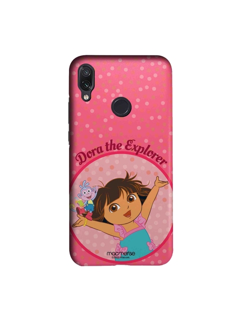 

macmerise Pink & Brown Joyful Dora Xiaomi Redmi Note 7 Pro Back Case