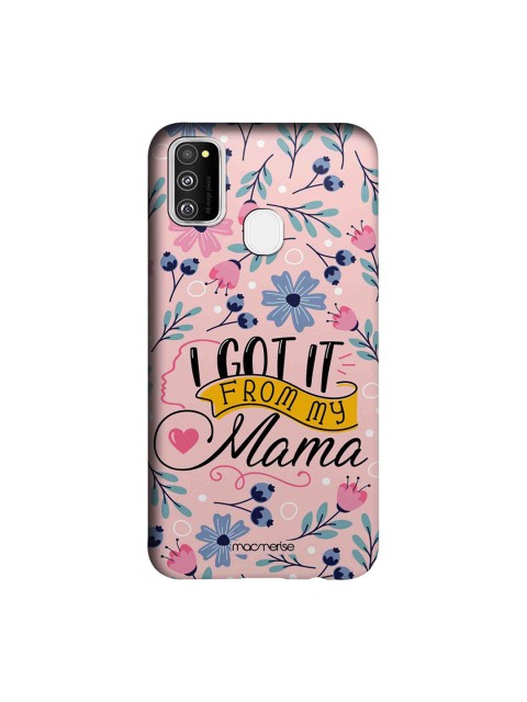 

macmerise Pink & Blue From My Mama Floral Samsung Galaxy M30S Mobile Back Case