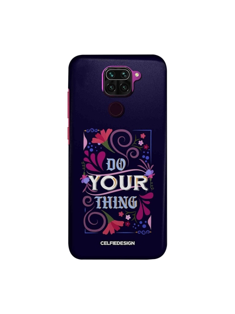 

macmerise Navy Blue & White Do Your Thing Xiaomi Redmi Note 9 Back Cover