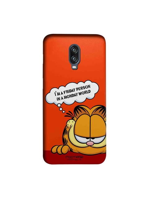 

macmerise Orange & Brown Friday Garfield OnePlus 6T Back Case