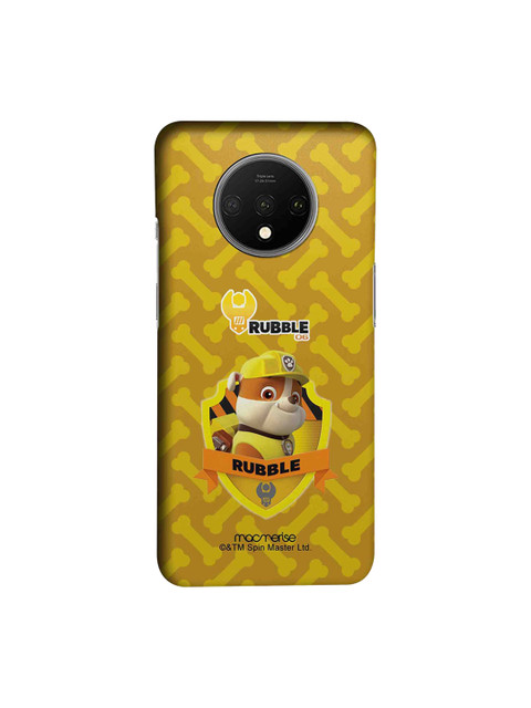 

macmerise Yellow & Orange Rubble Paw Patrol OnePlus 7T Back Cover