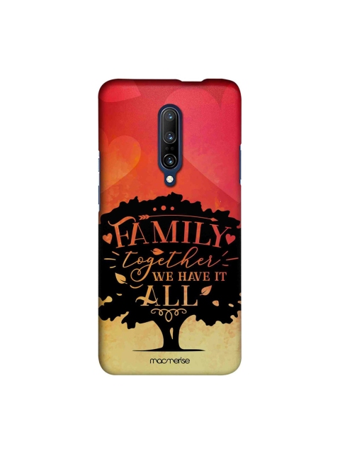 

macmerise Red & Yellow Family Is All Printed OnePlus 7 Pro Back Case