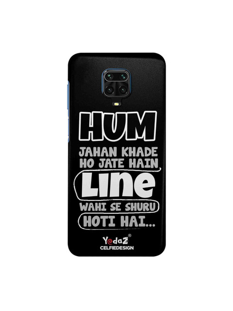 

macmerise Black & White Yedaz Hum Jahan Khade Ho Jate Xiaomi Redmi Note 9 Pro Back Cover