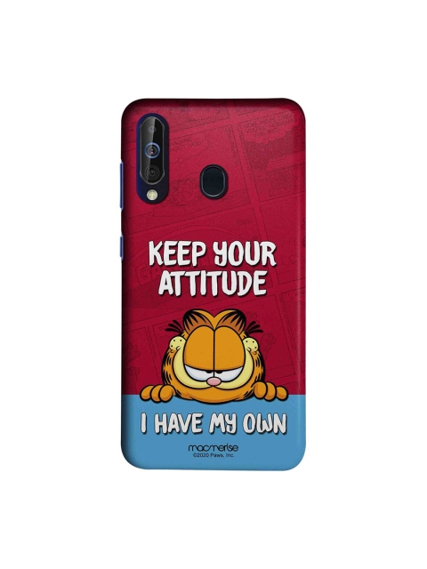

macmerise Red & Blue Cartoon Characters Attitude Garfield Samsung Galaxy M40 Back Case