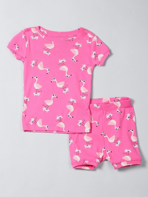 GAP Boys Pink Printed T-shirt with Shorts