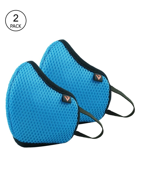 

THe VerTicaL Unisex 2 Pcs Blue Reusable Outdoor 5-Ply Cloth Masks