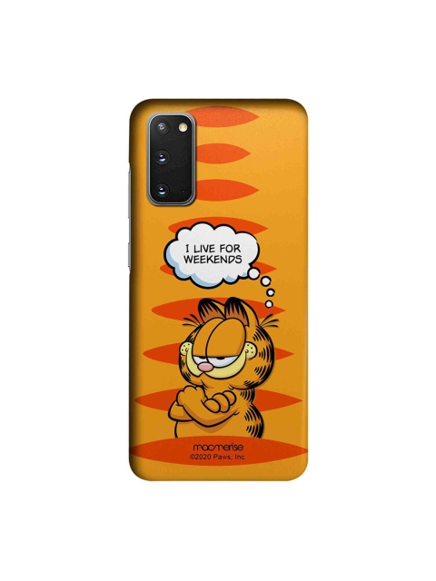 macmerise Brown & Orange Living For Weekends Samsung Galaxy S20 Back Case