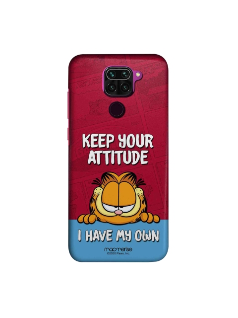 

macmerise Pink & Blue Attitude Garfield Xiaomi Redmi Note 9 Back Cover