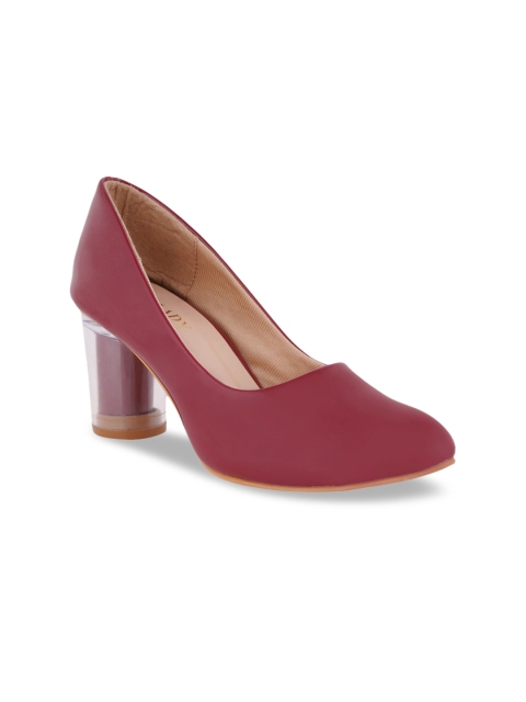 

SCENTRA Women Burgundy Solid Pumps