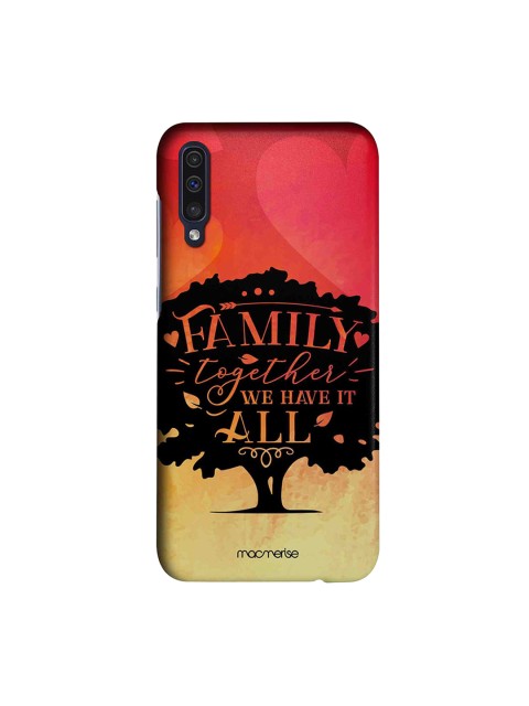 

macmerise Pink & Black Family Is All Samsung A50s Back Case