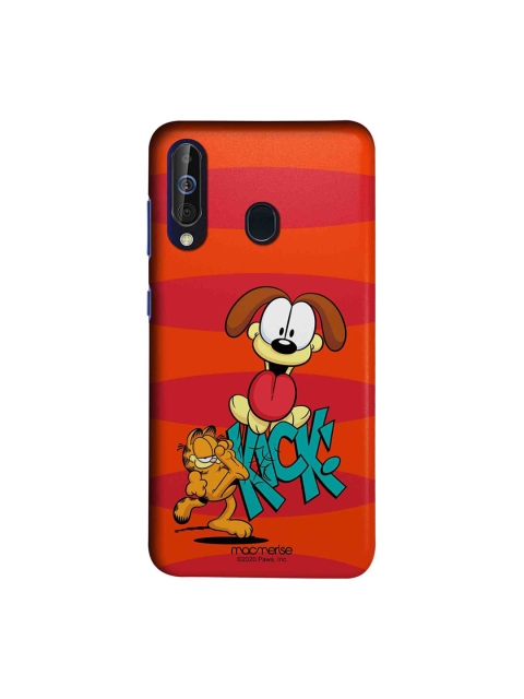 

macmerise Orange & Red Kick To Odie Samsung Galaxy A60 Back Case