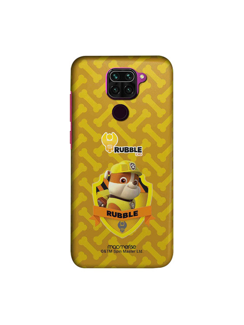 

macmerise Yellow & Brown Rubble Paw Patrol Xiaomi Redmi Note 9 Paw Patrol Back Case