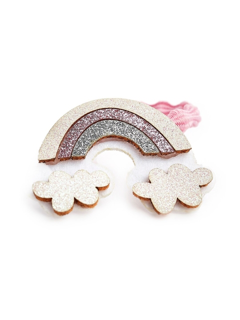 

Toniq Girls Set Of 11 Rainbow Ponytail Holders, Blue