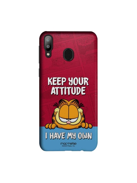 

macmerise Maroon & Blue Attitude Garfield Samsung Galaxy M20 Case
