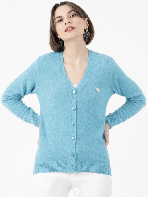 

Monte Carlo Women Blue Solid Cardigan