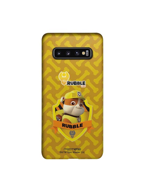 

macmerise Yellow & Brown Rubble Paw Patrol Samsung Galaxy S10 Back Cover