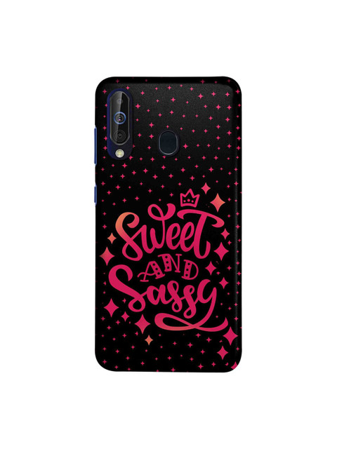 

macmerise Black & Pink Sweet And Sassy Samsung Galaxy M40 Case
