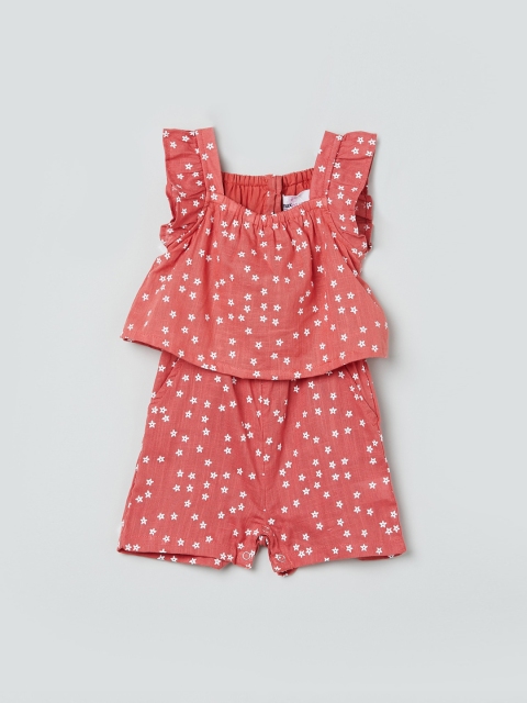 

max Girls Orange Printed A-Line Dress