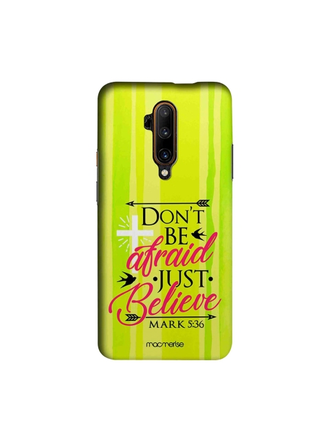 

macmerise Lime Green & Black Just Believe OnePlus 7T Pro Case