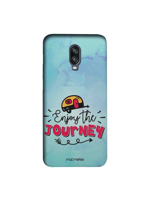 

macmerise Blue & Red Enjoy The Journey OnePlus 6T Back Cover