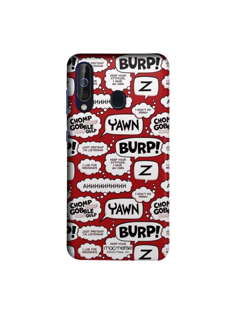 

macmerise Red & White Moods of Garfield Samsung Galaxy A60 Back Cover