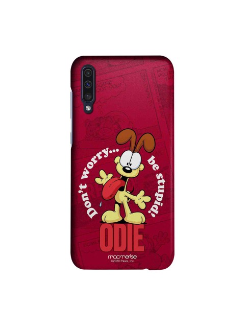 

macmerise Maroon & White Garfield Odie Dont Worry Samsung Galaxy A50 Case