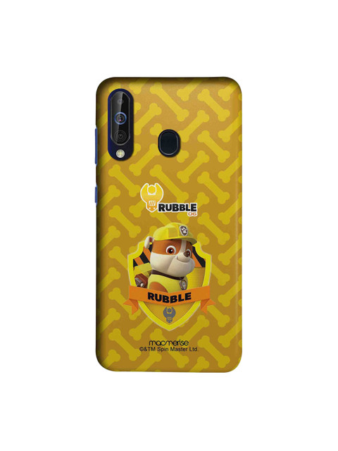 

macmerise Yellow & Brown Rubble Paw Patrol Samsung Galaxy A60 Back Case
