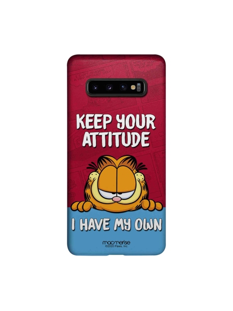 

macmerise Red & Blue Cartoon Characters Attitude Garfield Samsung Galaxy S10 Plus Back Case