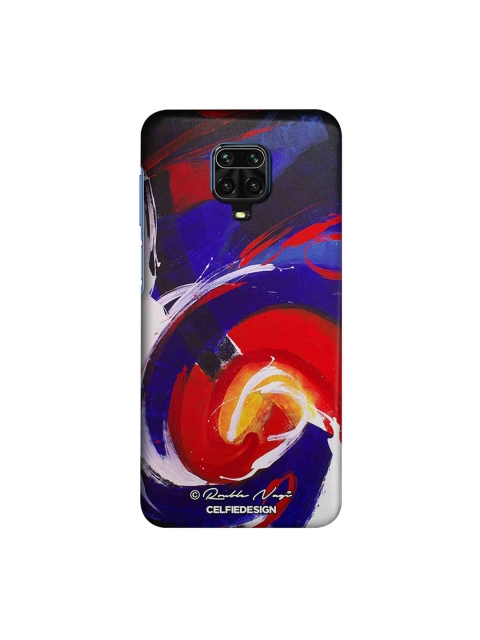 

macmerise Blue & Red Waves Xiaomi Redmi Note 9 Pro Back Cover