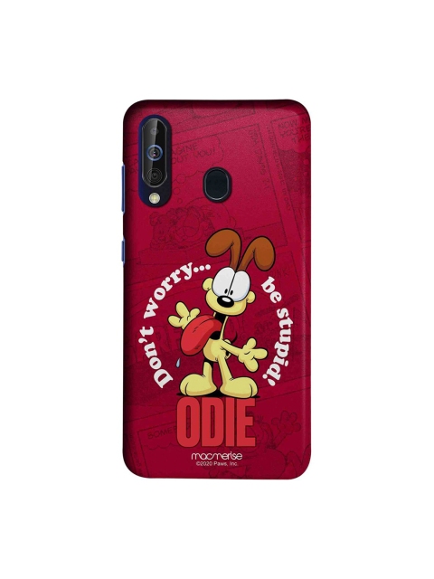 

macmerise Red & Yellow Odie Dont Worry Samsung Galaxy M40 Back Case