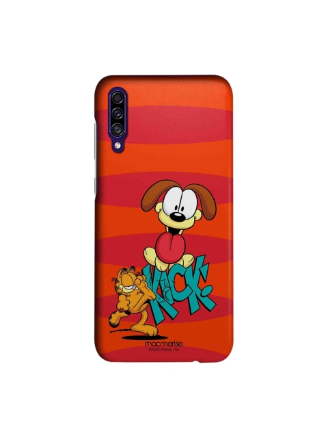 

macmerise Red & Orange Kick To Odie Samsung Galaxy A30s Back Case