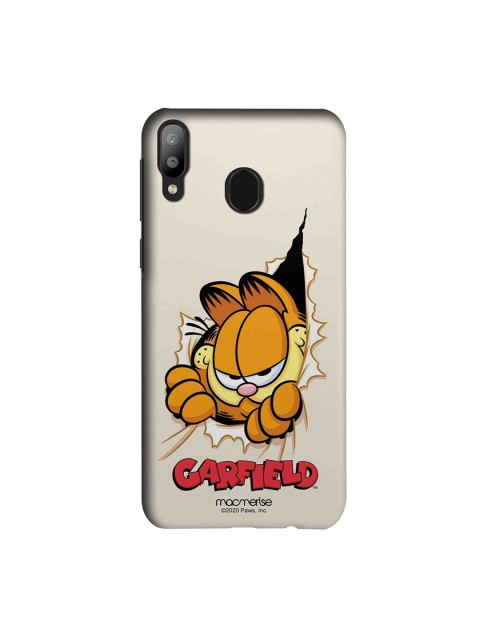 

macmerise Yellow & Red Heres Garfield Samsung Galaxy M20 Back Cover