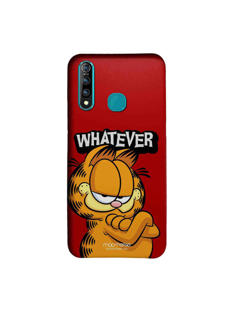 

macmerise Red & Brown Yeah Whatever Garfield Vivo Z1 Pro Back Cover