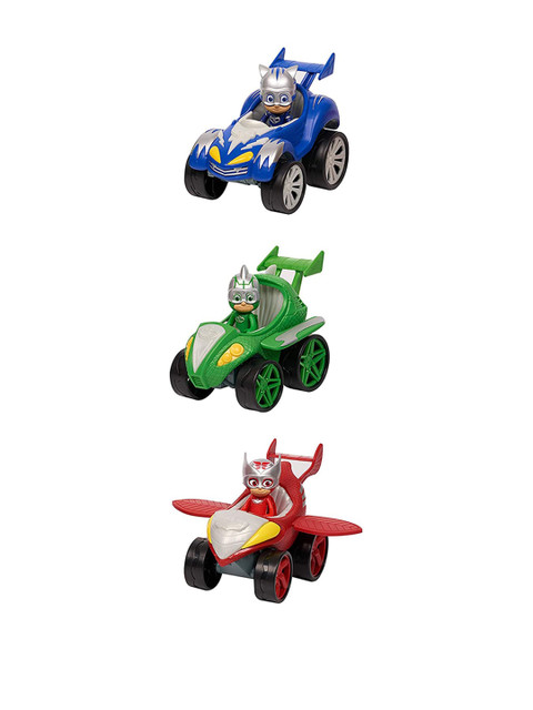 

PJ MASK Kids Blue & Silver-Toned Vehicle Night Ninja's Bus with Ninja Toy