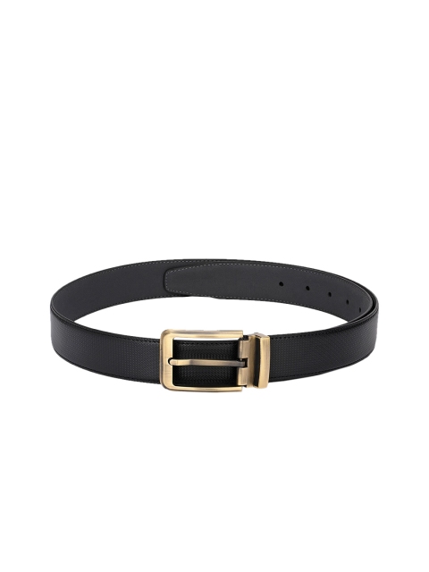 

Calvadoss Men Black Textured Sustainable Belt
