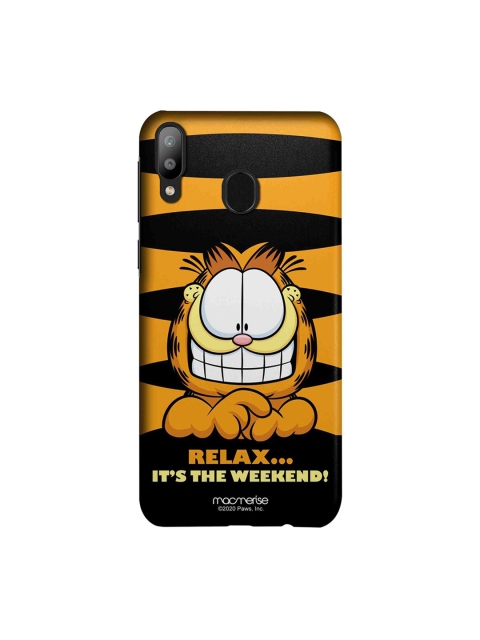 

macmerise Brown & Orange Living For Weekends Samsung Galaxy M20 Back Case