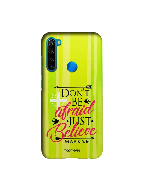 

macmerise Fluorescent Green & Pink Just Believe Xiaomi Redmi Note 8 Macmerise Illustrations d Back Case