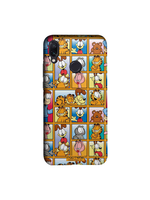 

macmerise Brown & Blue Garfield Collage Xiaomi Redmi Note 7 Back Cover