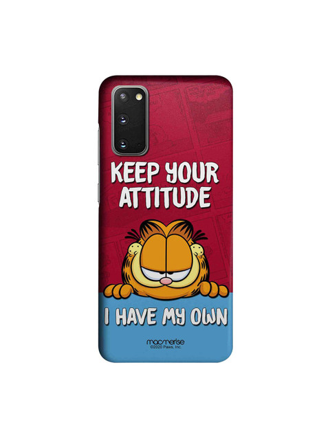 

macmerise Maroon & Blue Attitude Garfield Samsung Galaxy S20 Back Case