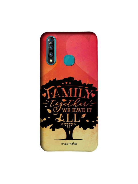 

macmerise Red & Black Macmerise Illustrations Family Is All Vivo Z1 Pro Back Case