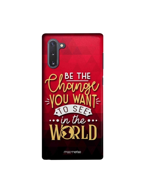 

macmerise Red & Black Be The Change Samsung Galaxy Note 10 Case