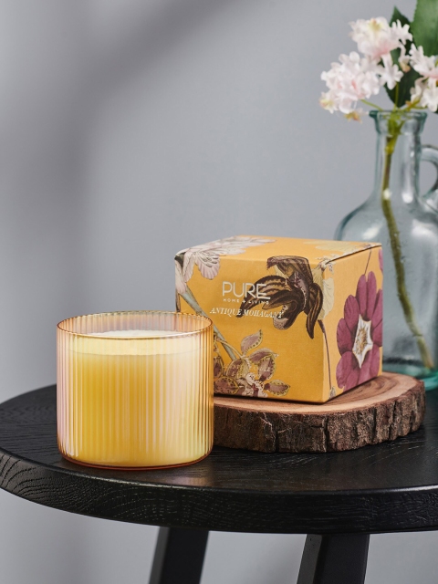 

Pure Home and Living Beige Summer Night Round Glass Jar Candle