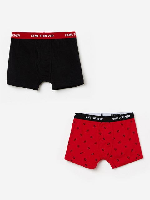 

Fame Forever by Lifestyle Boys Pack Of 2 Boxers 8903738165237, Black