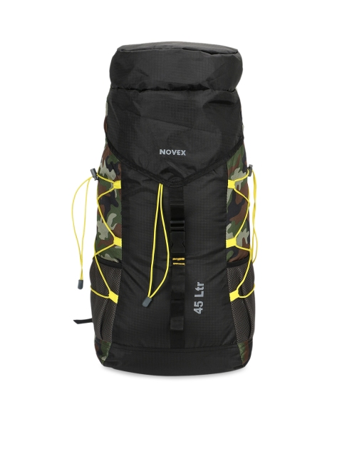 

NOVEX Unisex Black & Green Camouflage Rucksack