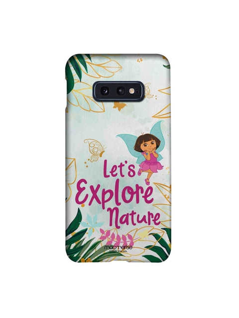 

macmerise Blue & Green Cartoon Characters Explore with dora Samsung Galaxy S10E Back Cover