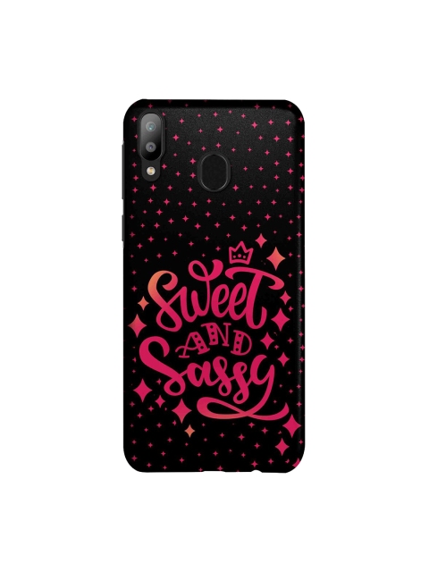 

macmerise Black & Pink Sweet & Sassy Samsung Galaxy M20 Back Case