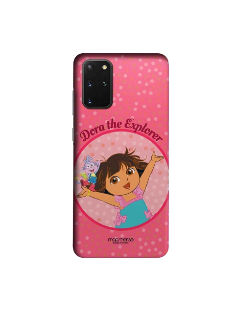 

macmerise Pink & Brown Joyful Dora Samsung Galaxy S20 Plus Back Case