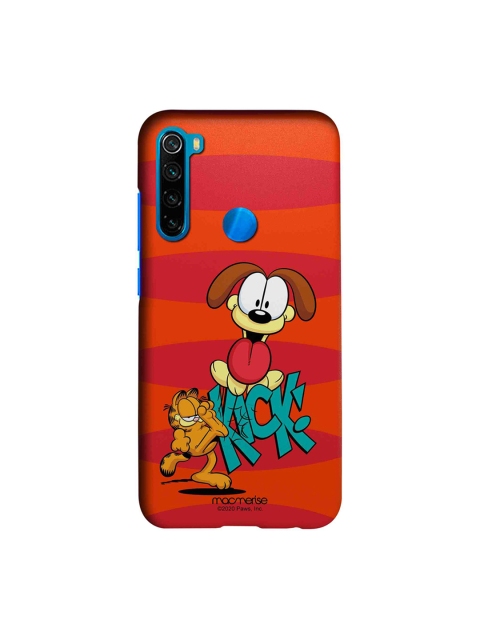 

macmerise Orange & Pink Kick to Odie Xiaomi Redmi Note 8 Garfield Back Case